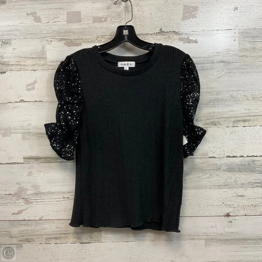 Top Short Sleeve By Thml In Black, Size: S