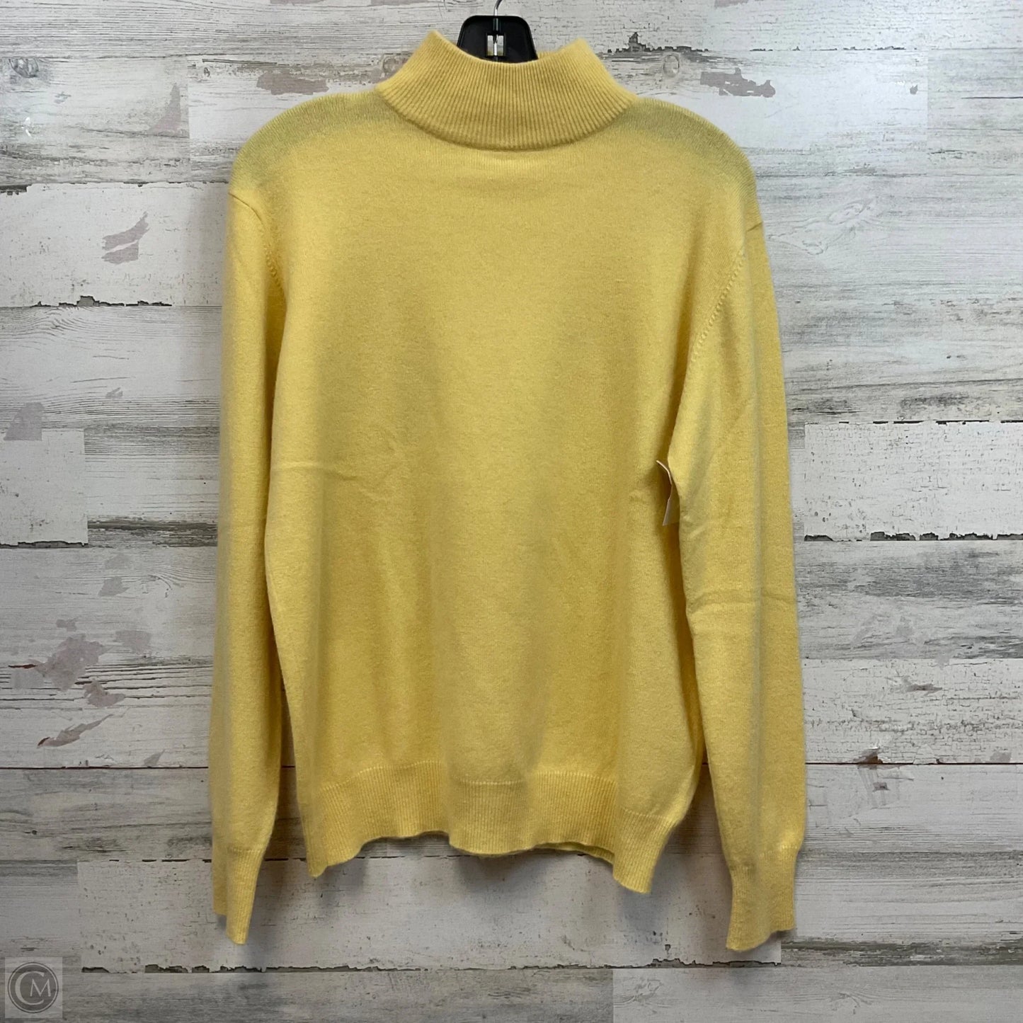 Sweater Designer By Neiman Marcus In Yellow, Size: L