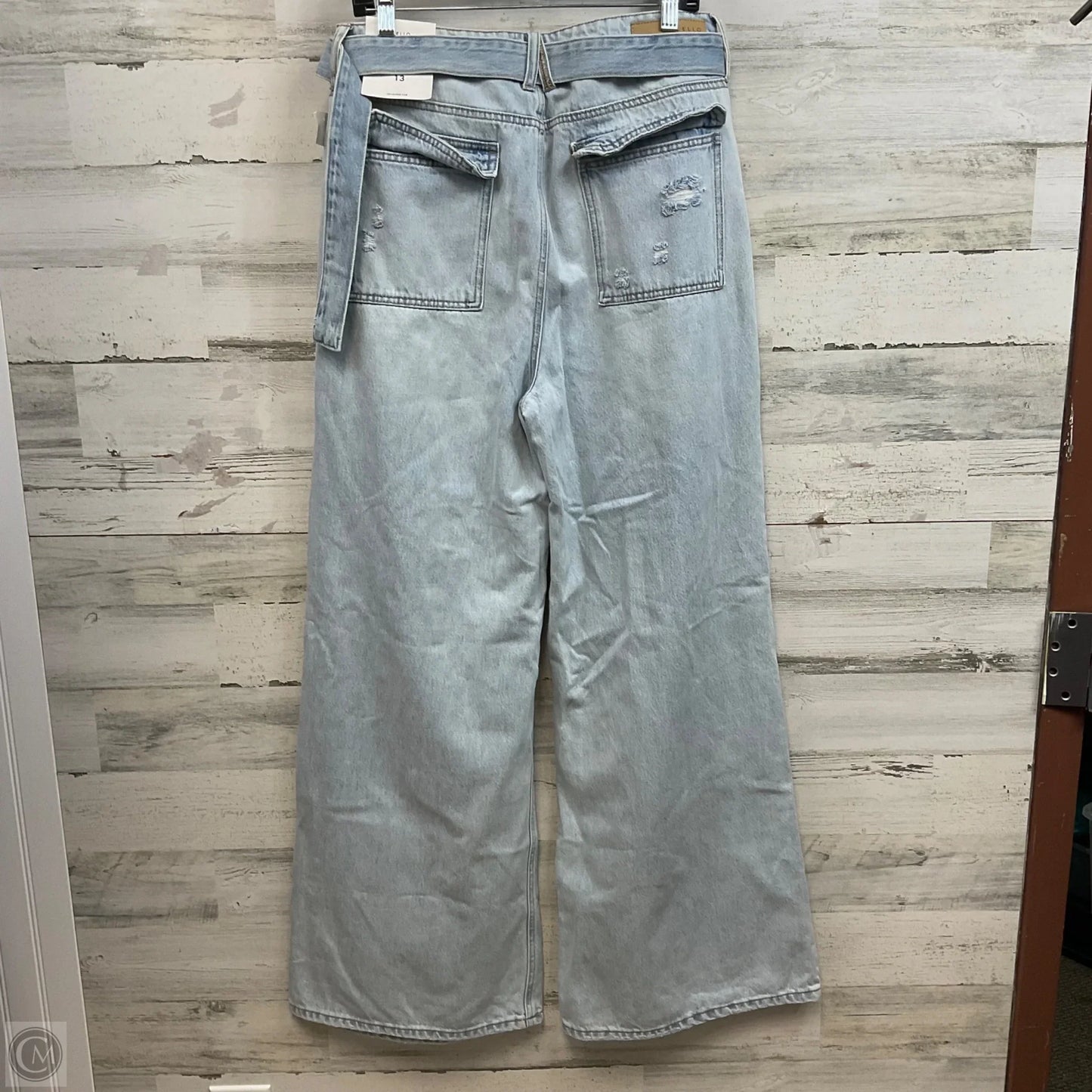 Jeans Wide Leg By Cello In Blue Denim, Size: 12