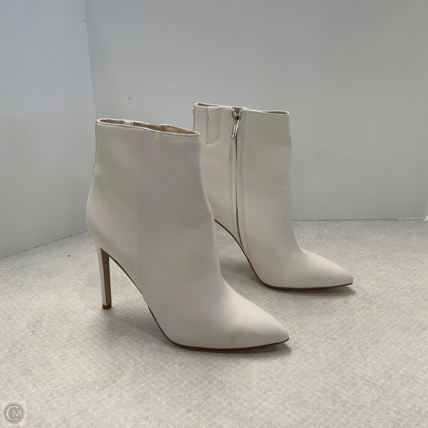 Boots Ankle Heels By Sam Edelman In White, Size: 10