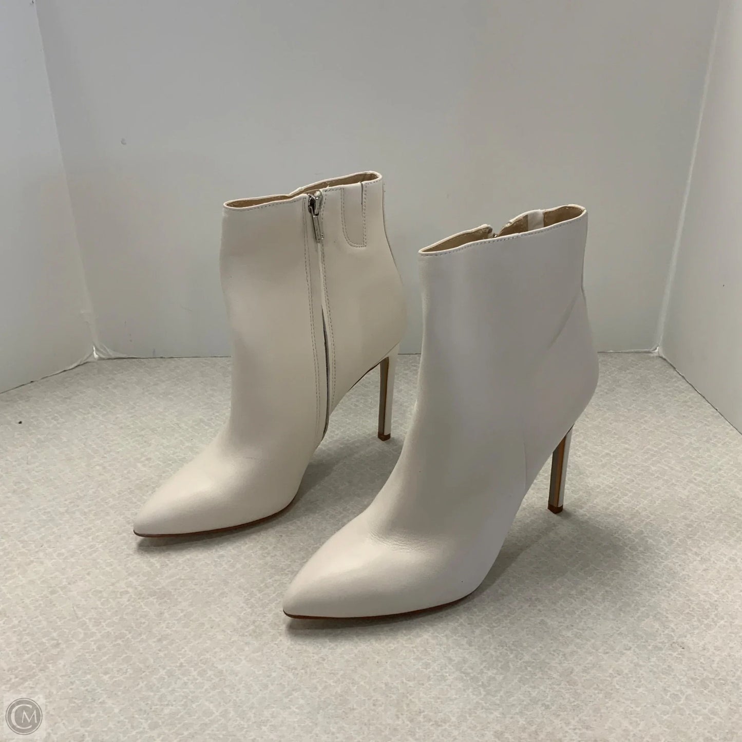 Boots Ankle Heels By Sam Edelman In White, Size: 10