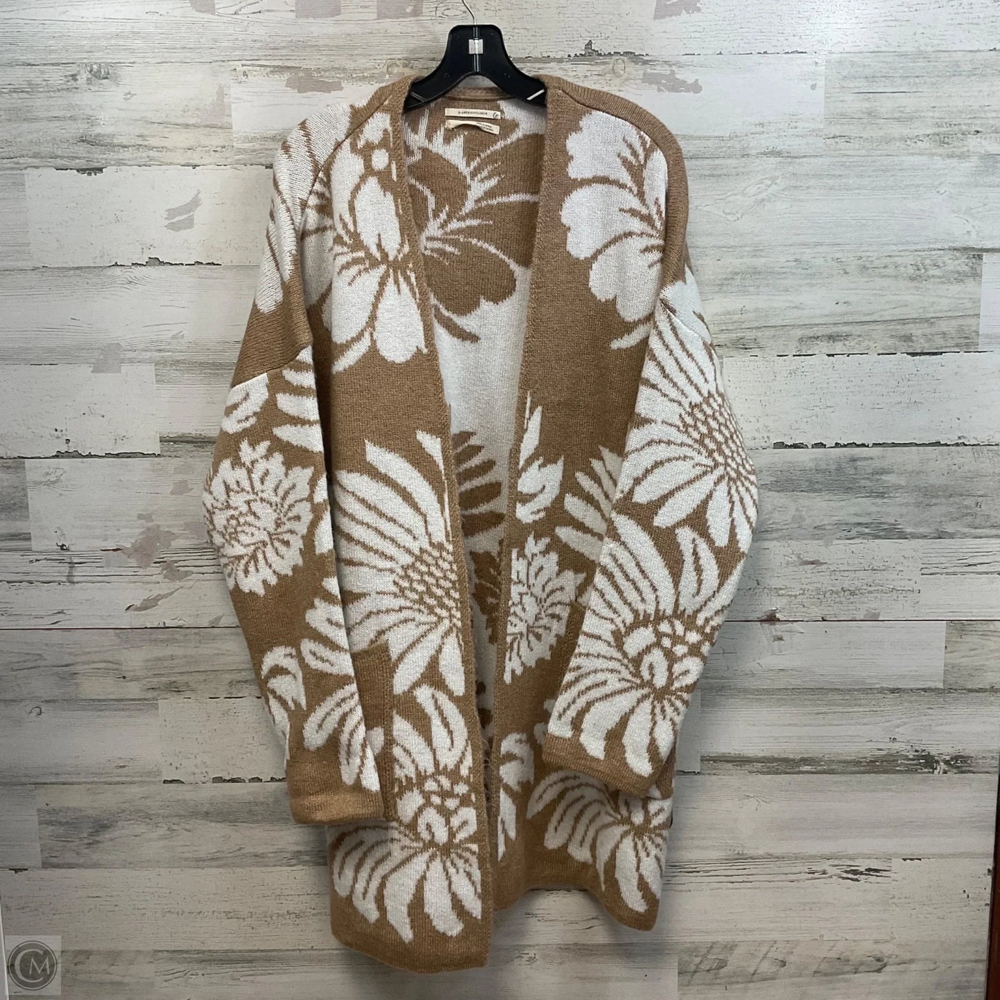 Sweater Cardigan By Anthropologie In Brown, Size: L