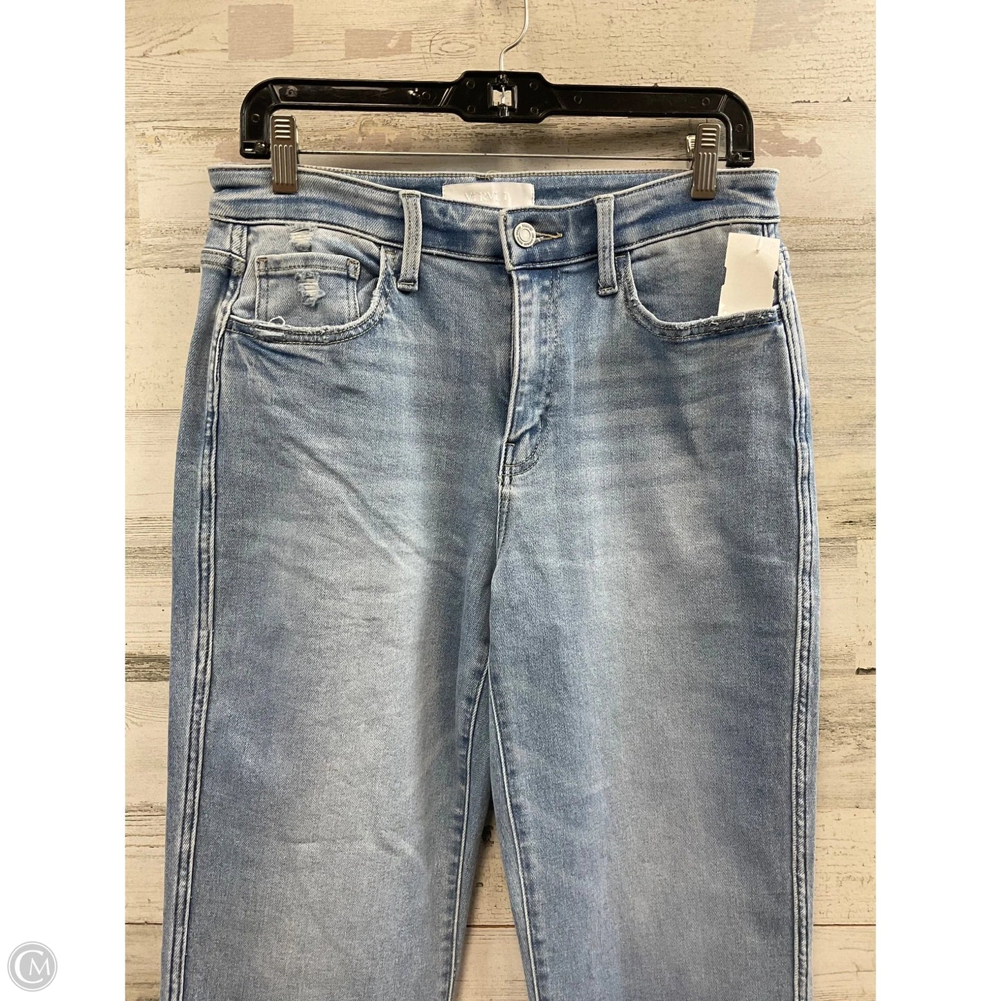 Jeans Straight By Vervet In Blue Denim, Size: 8