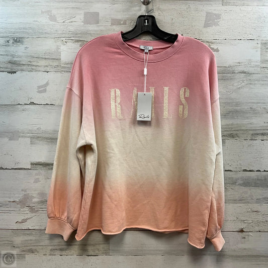 Top Long Sleeve By Rails In Pink, Size: S
