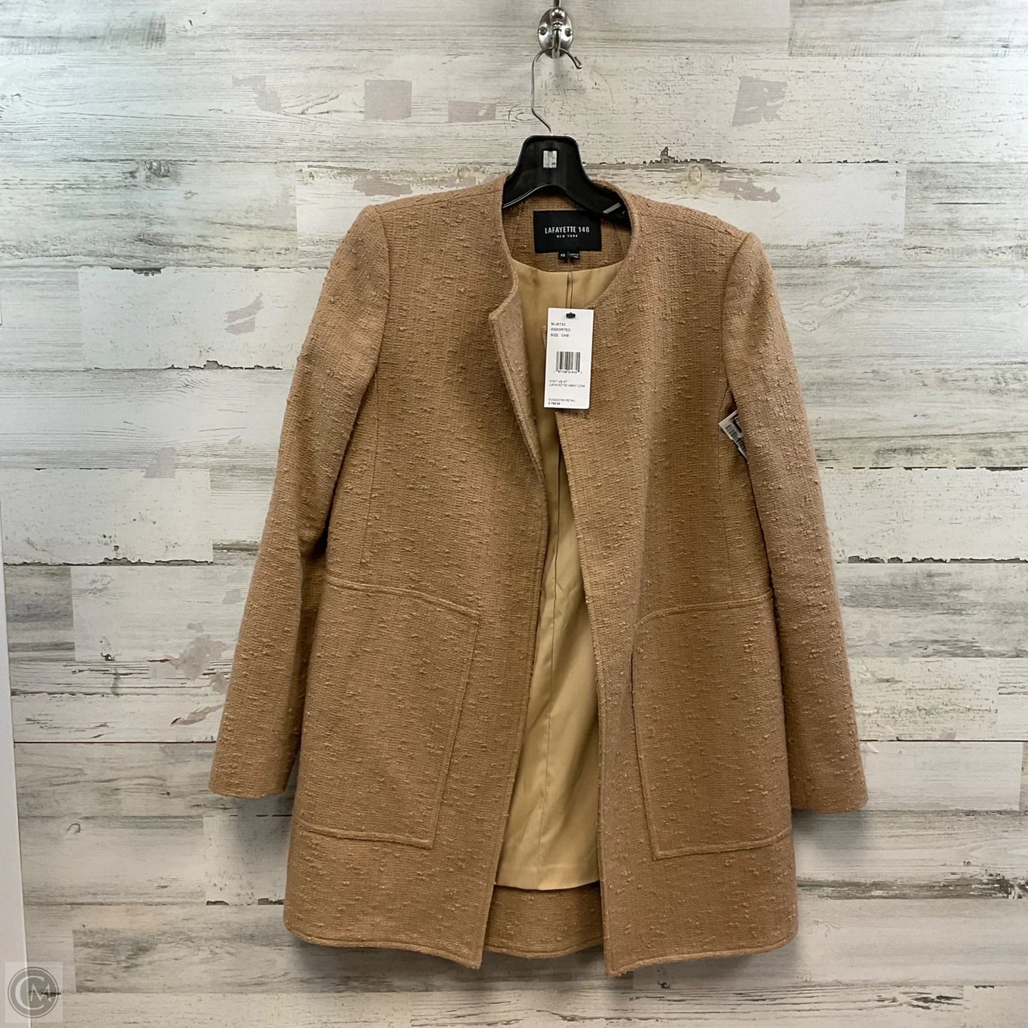 Jacket Designer By Lafayette 148 In Brown, Size: Xs