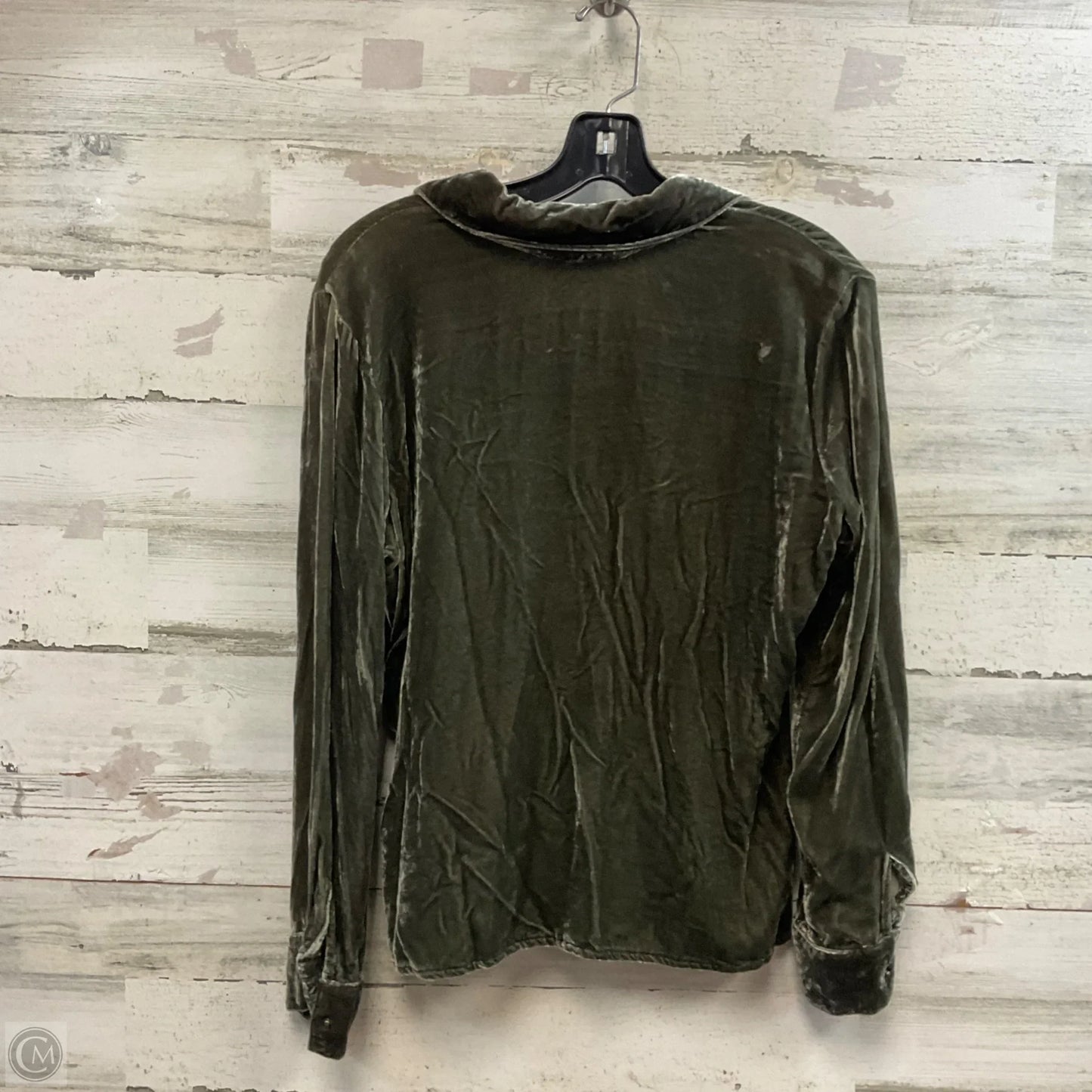Blouse Long Sleeve By Johnny Was In Green, Size: Mp