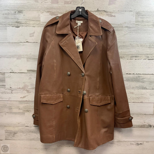 Jacket Leather By Sundance In Brown, Size: Xl