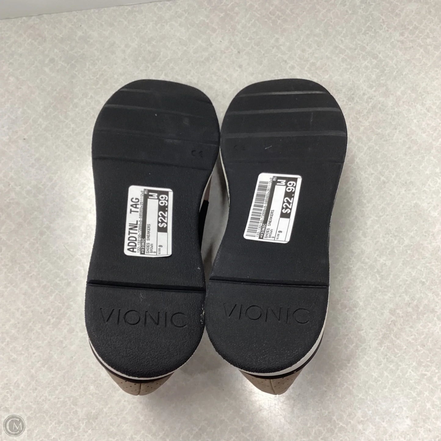 Shoes Sneakers By Vionic In Brown, Size: 9