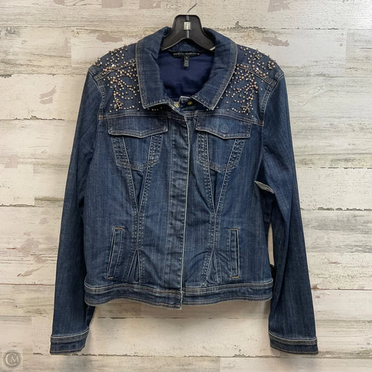 Jacket Denim By White House Black Market In Blue Denim, Size: L