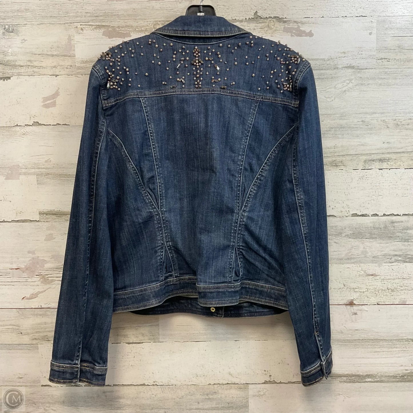 Jacket Denim By White House Black Market In Blue Denim, Size: L