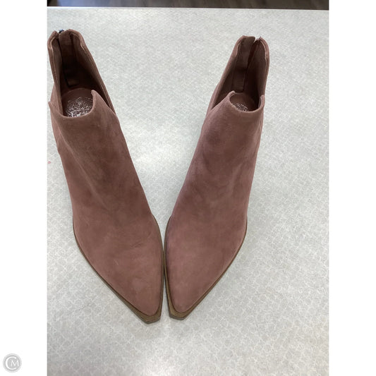 Boots Ankle Heels By Vince Camuto In Pink, Size: 8.5