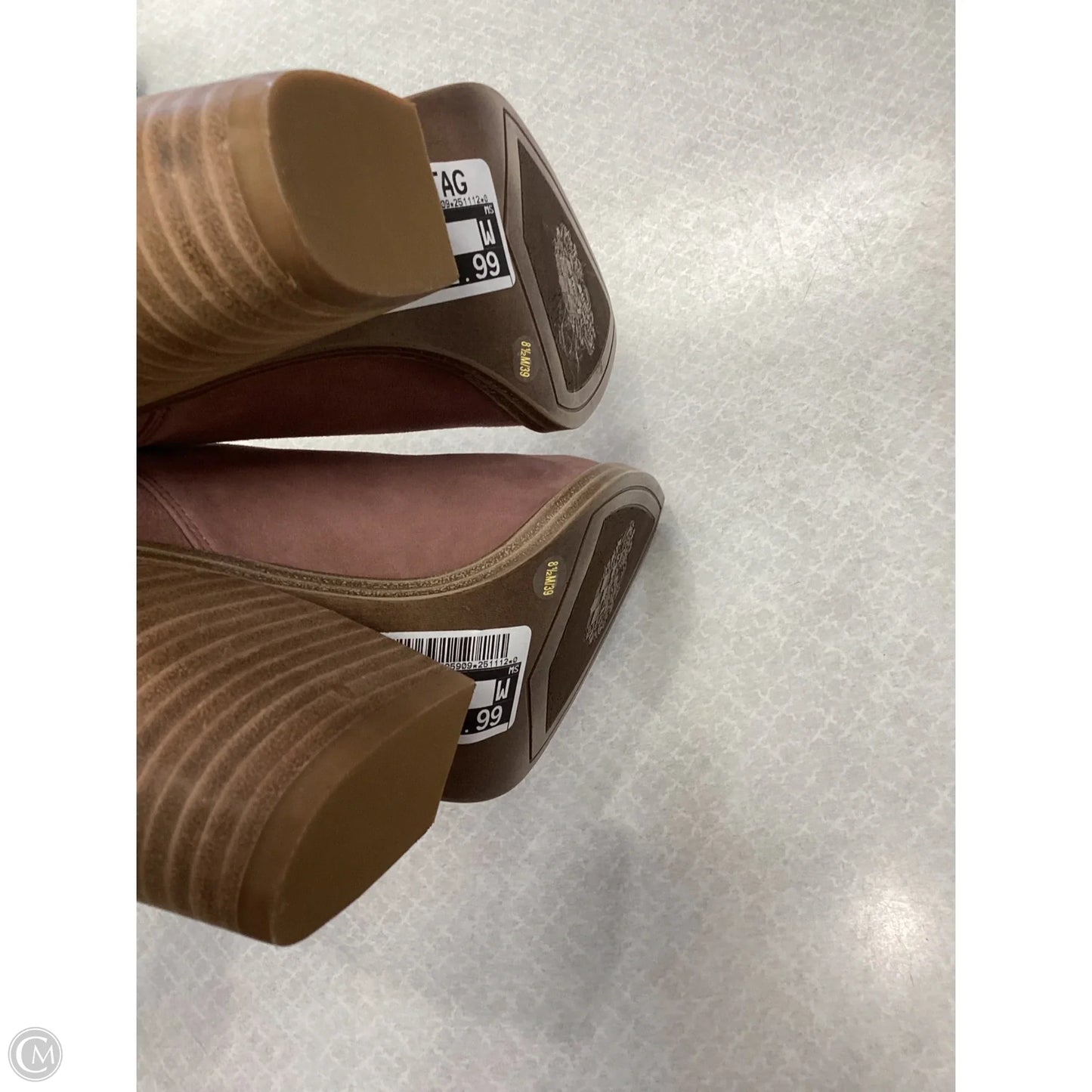 Boots Ankle Heels By Vince Camuto In Pink, Size: 8.5