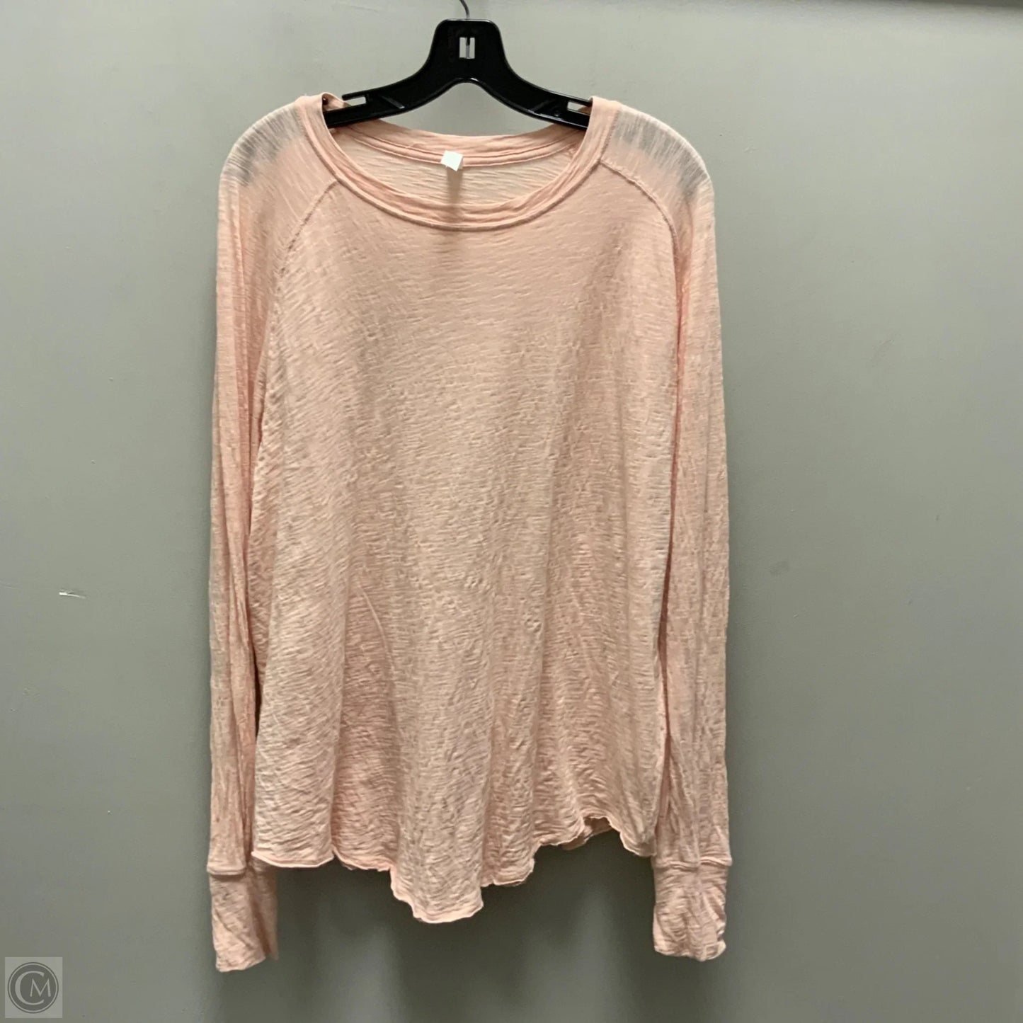 Athletic Top Long Sleeve Crewneck By Zella In Orange, Size: L