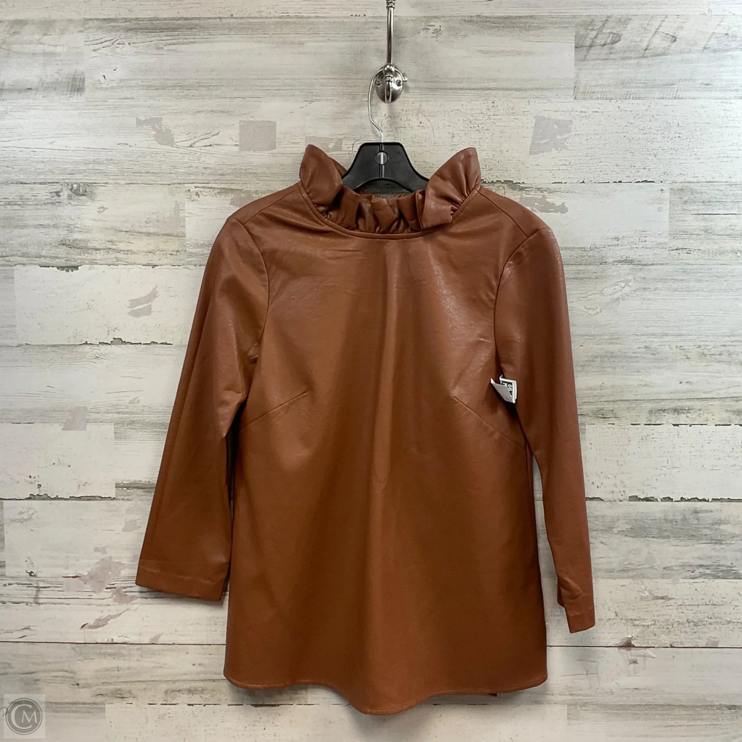 Top 3/4 Sleeve By Tuckernuck In Brown, Size: Xs