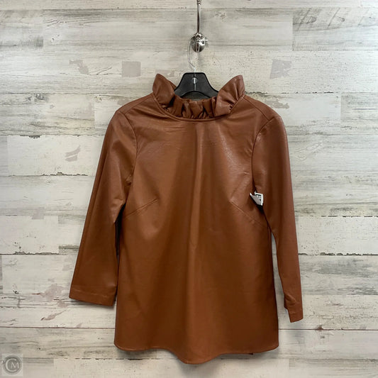 Top 3/4 Sleeve By Tuckernuck In Brown, Size: Xs