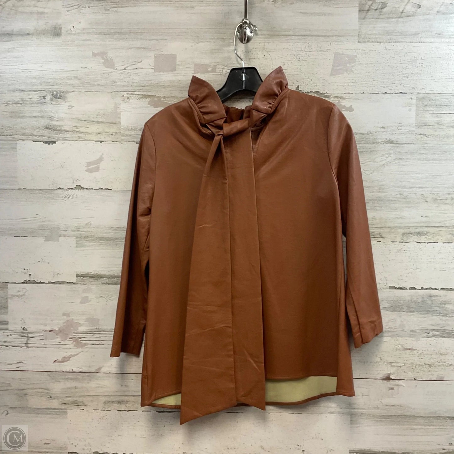 Top 3/4 Sleeve By Tuckernuck In Brown, Size: Xs