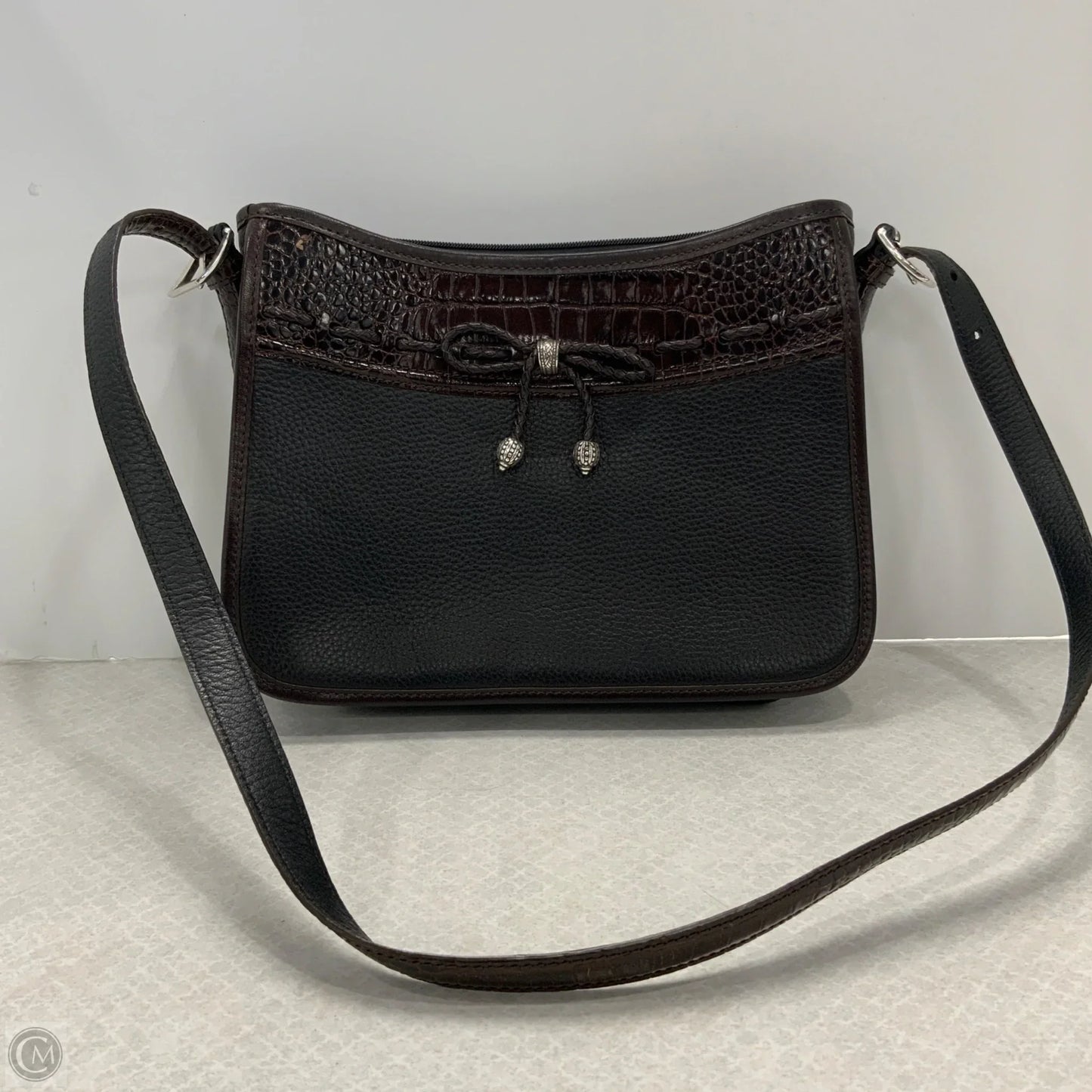 Handbag Leather By Brighton, Size: Medium