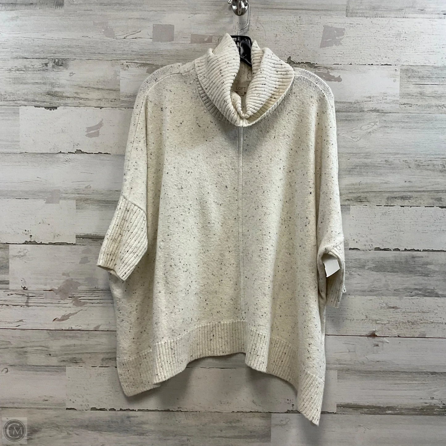 Sweater By Loft In Cream, Size: S