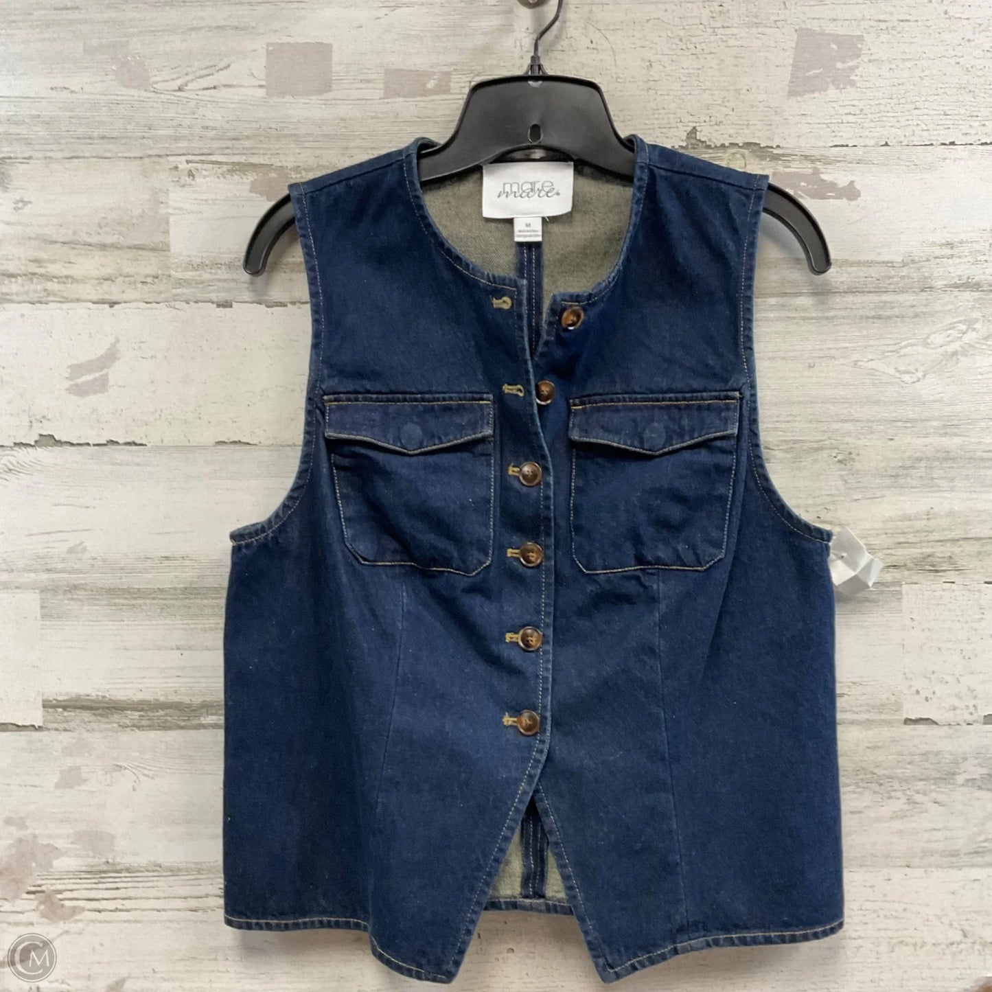 Vest Other By Mare Mare In Blue Denim, Size: M