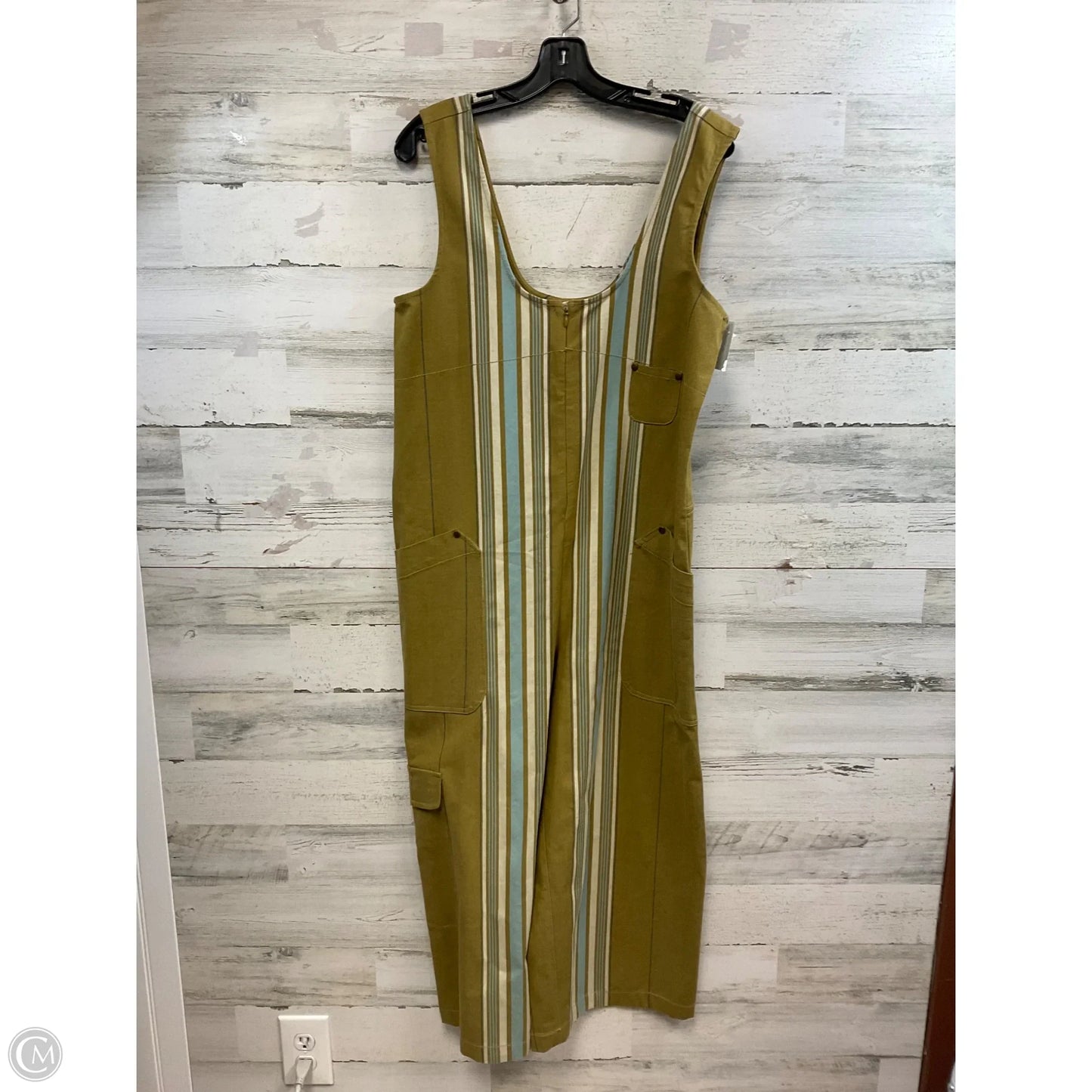 Jumpsuit By Pilcro In Green Denim, Size: Xs