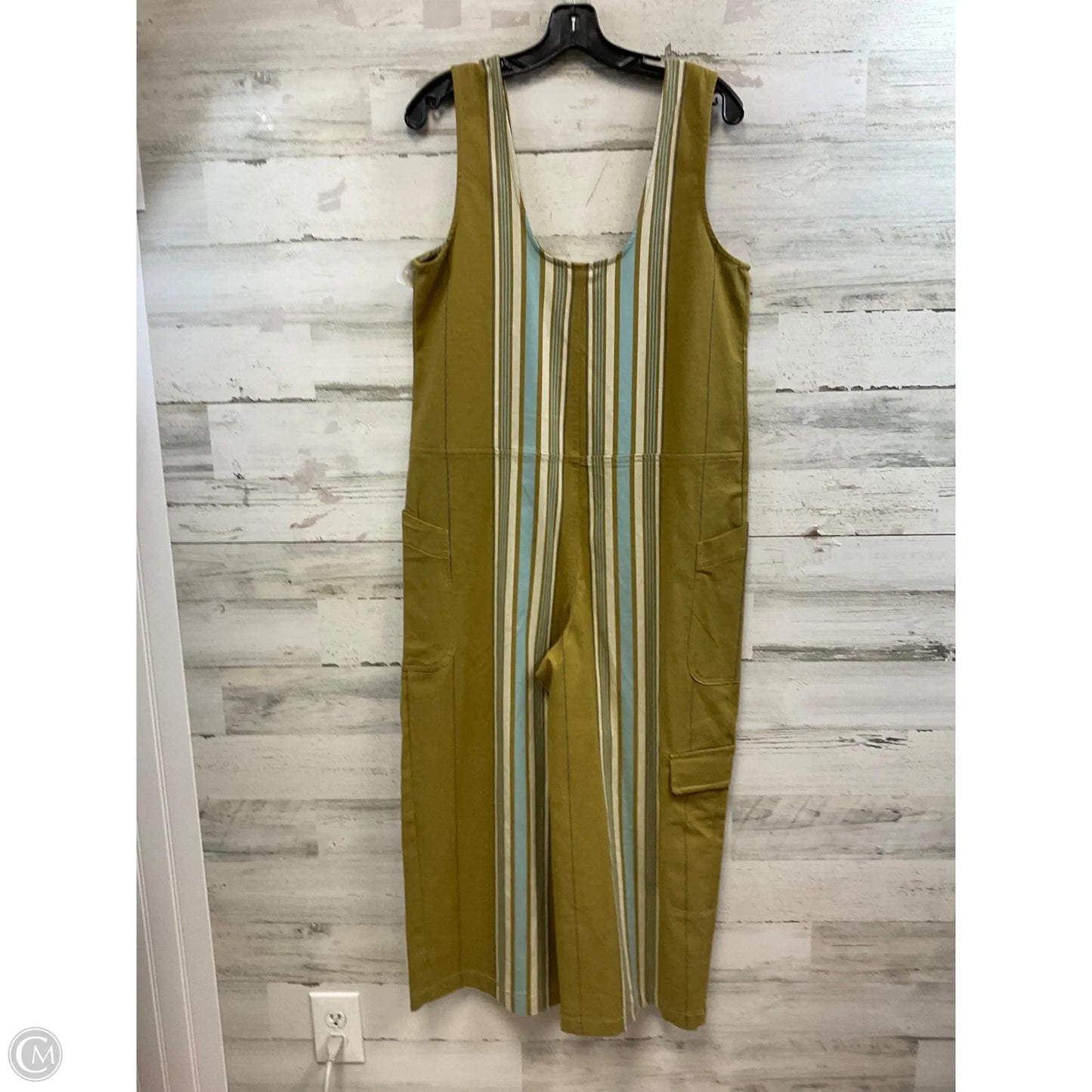 Jumpsuit By Pilcro In Green Denim, Size: Xs