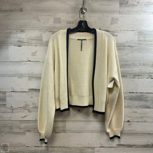 Sweater Cardigan By Anthropologie In Cream, Size: Osfm