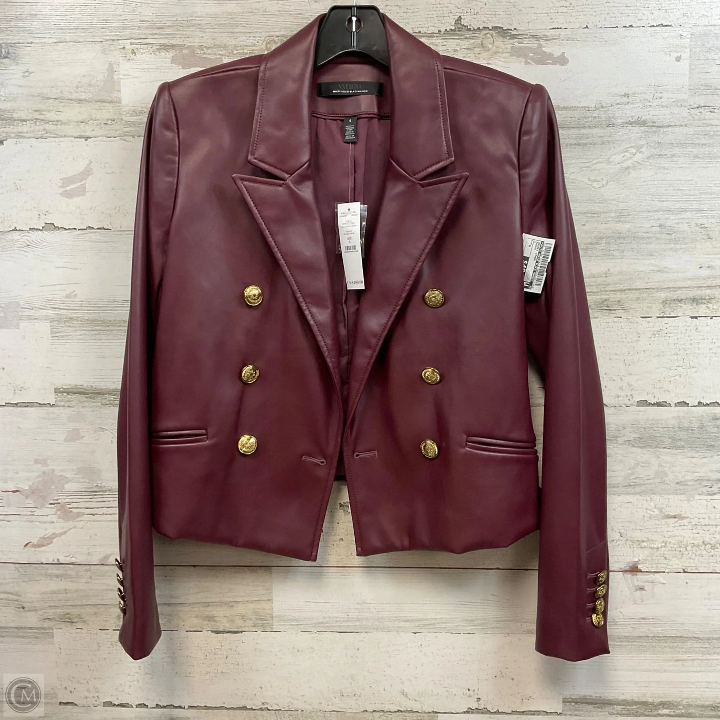 Jacket Other By White House Black Market In Maroon, Size: S