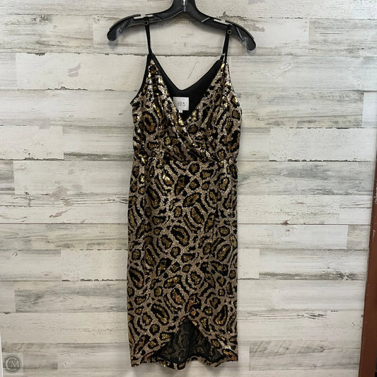 Dress Party Short By Joa In Black & Gold, Size: S