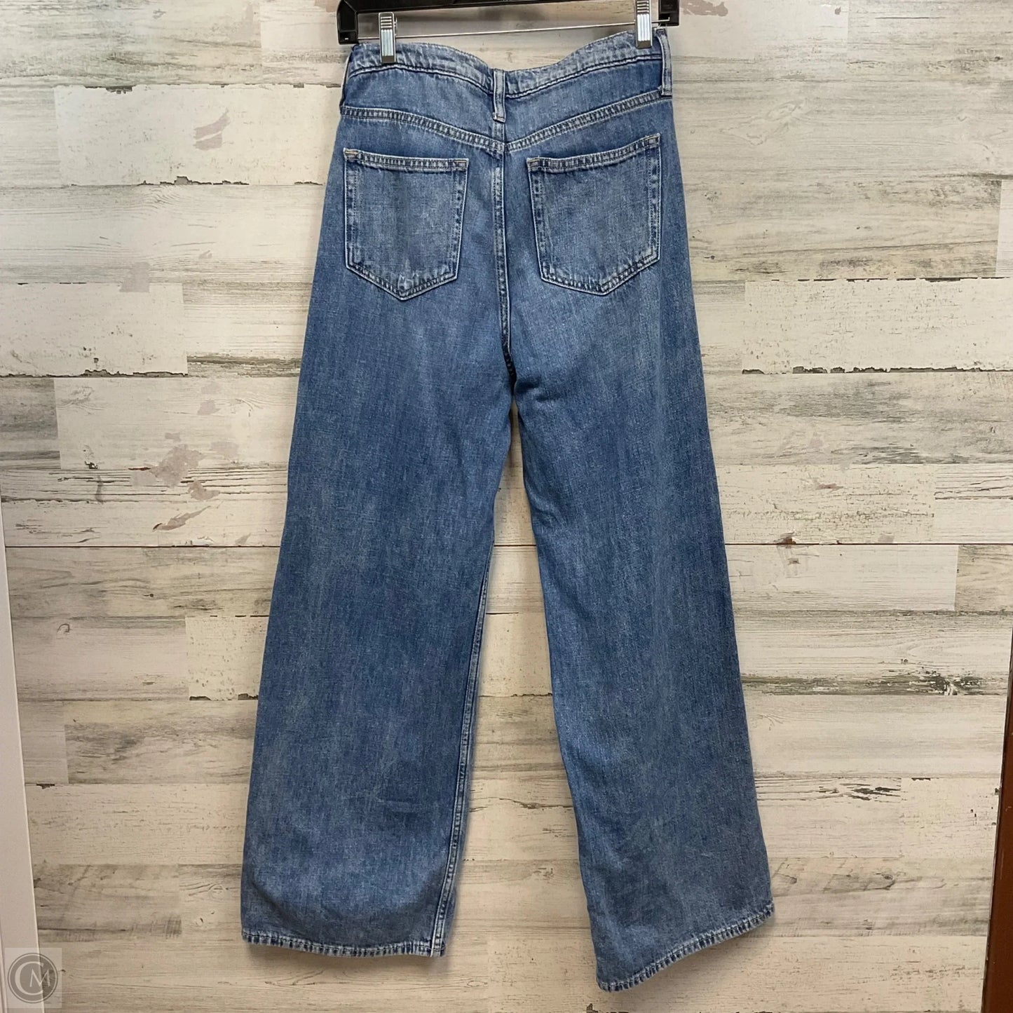 Jeans Wide Leg By Gap In Blue Denim, Size: 2