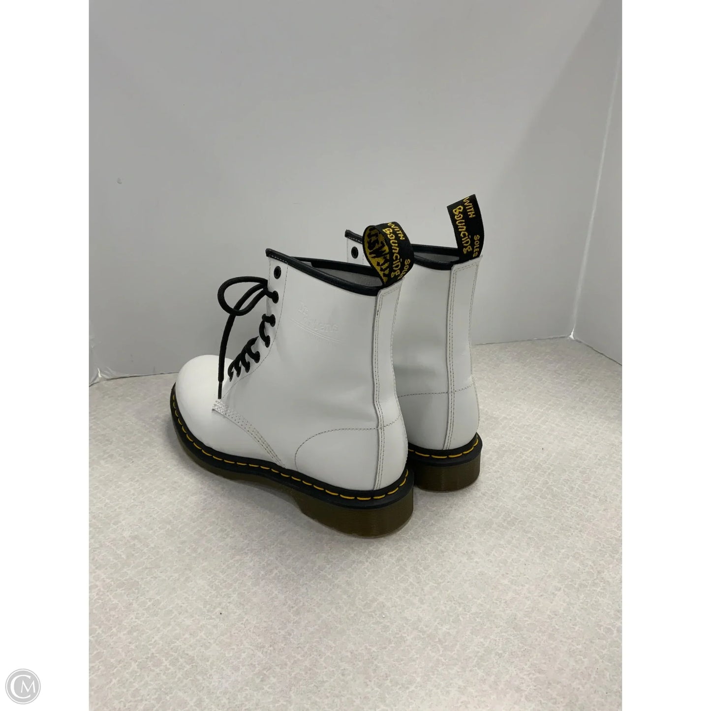 Boots Combat By Dr Martens In White, Size: 10