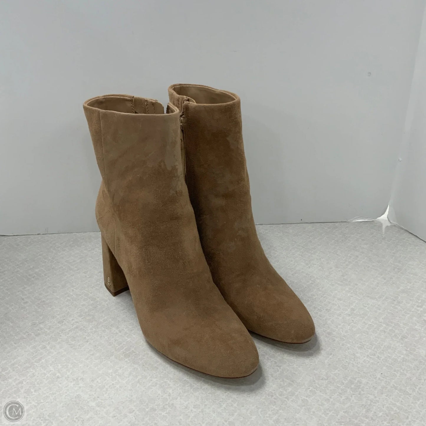 Boots Ankle Heels By Sam Edelman In Brown, Size: 9