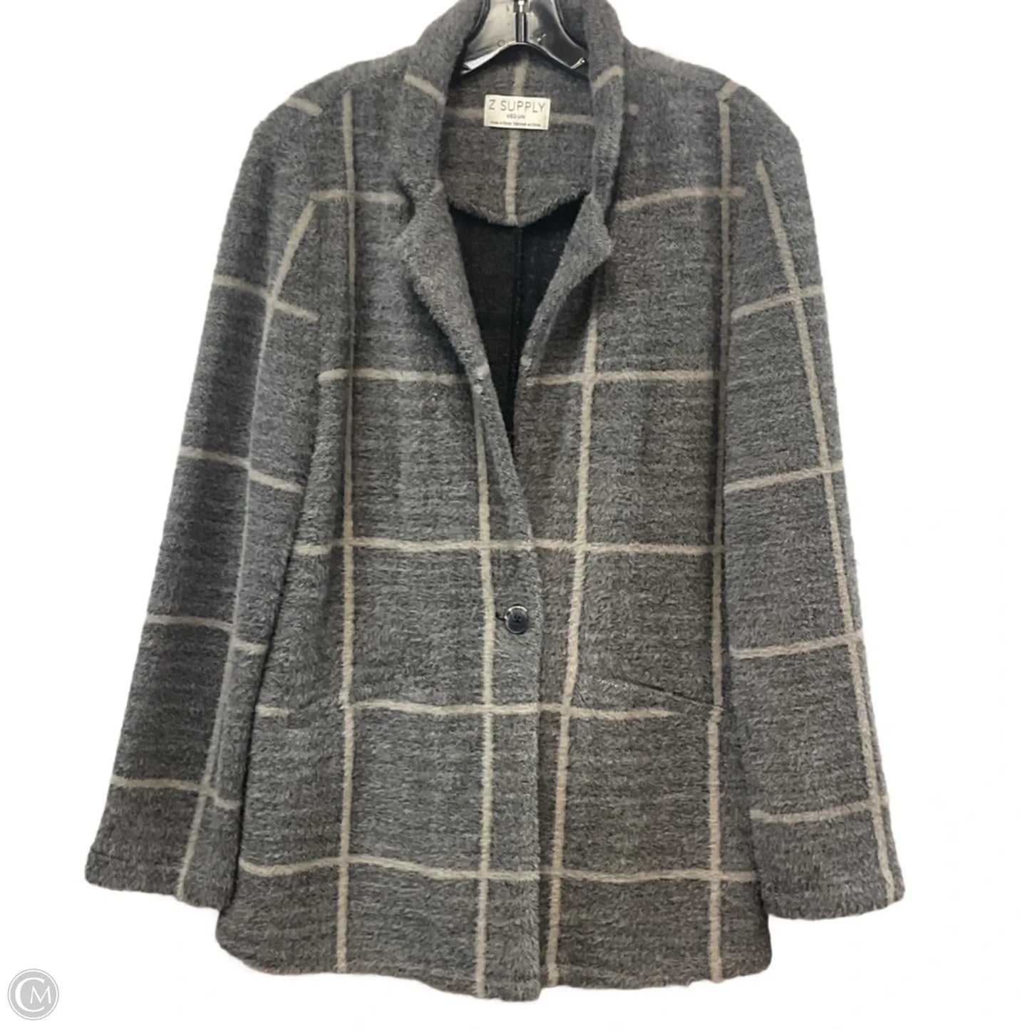 Sweater Cardigan By Z Supply In Grey, Size: M
