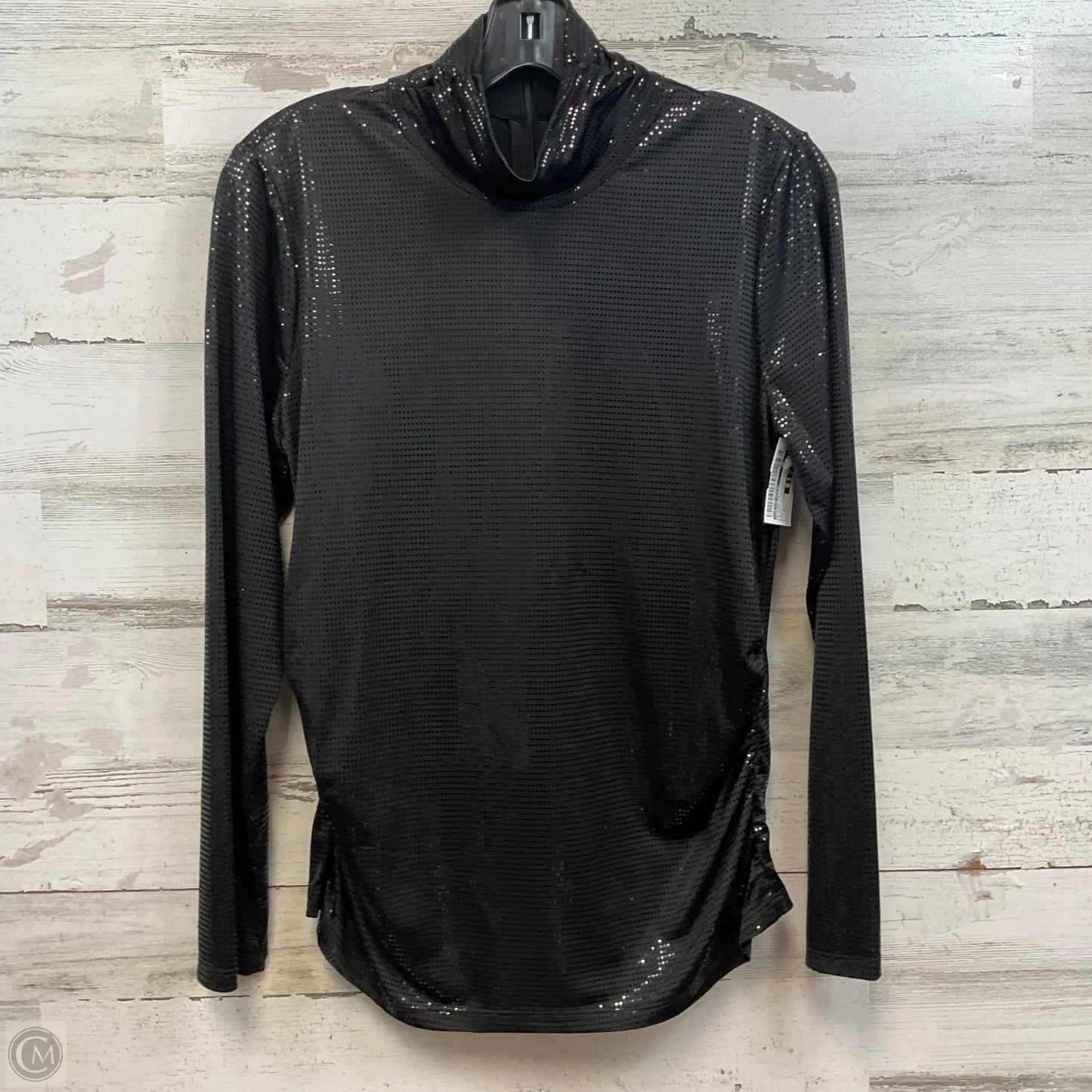 Blouse Long Sleeve By Calvin Klein In Black, Size: S