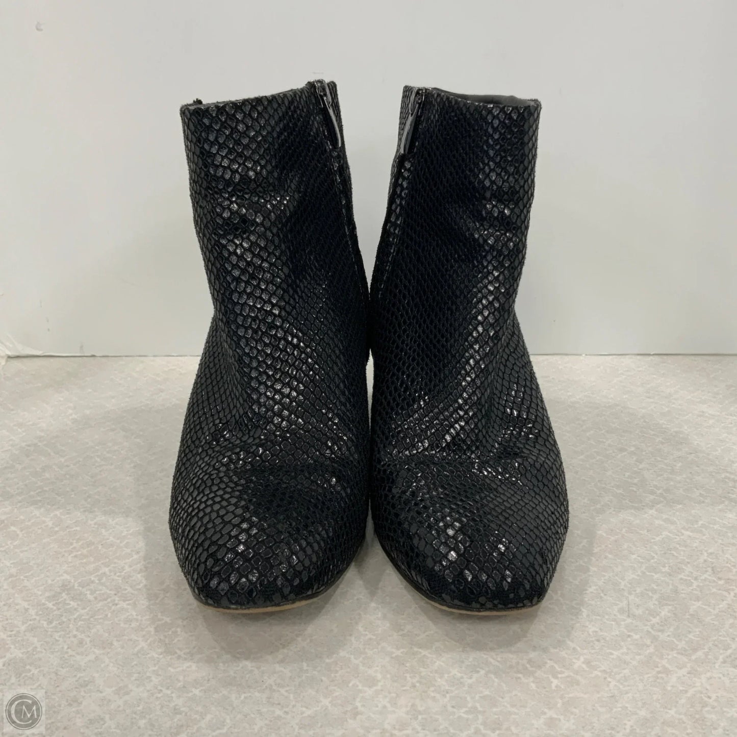 Boots Ankle Heels By Franco Sarto In Black, Size: 9