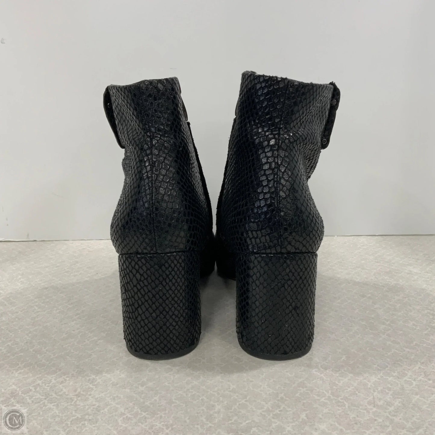 Boots Ankle Heels By Franco Sarto In Black, Size: 9