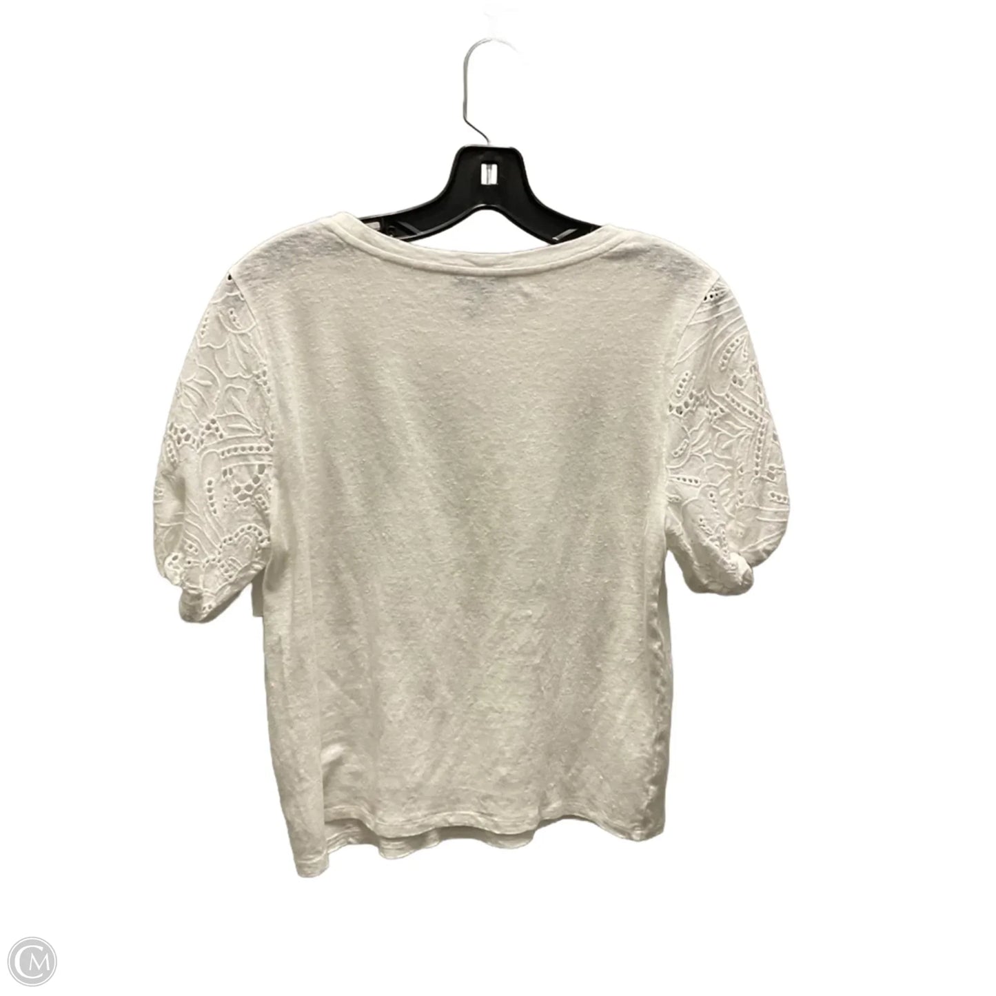 Top Short Sleeve By Paige In White, Size: Xxs