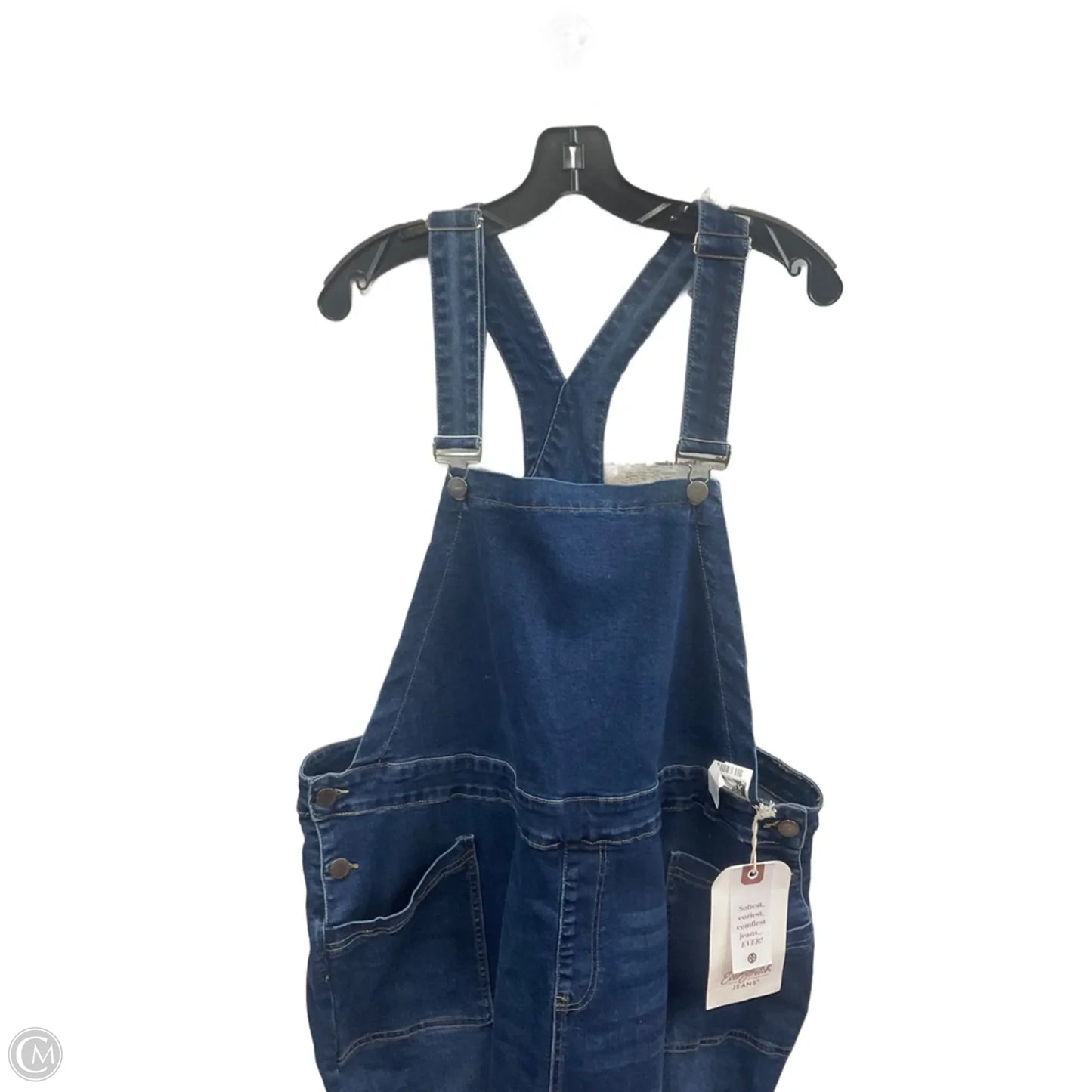 Overalls By Coco And Carmen In Blue Denim, Size: Xxl