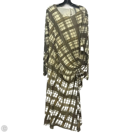 Dress Casual Maxi By Anthropologie In Green, Size: 3x