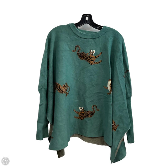 Sweater By She + Sky In Green, Size: Osfm