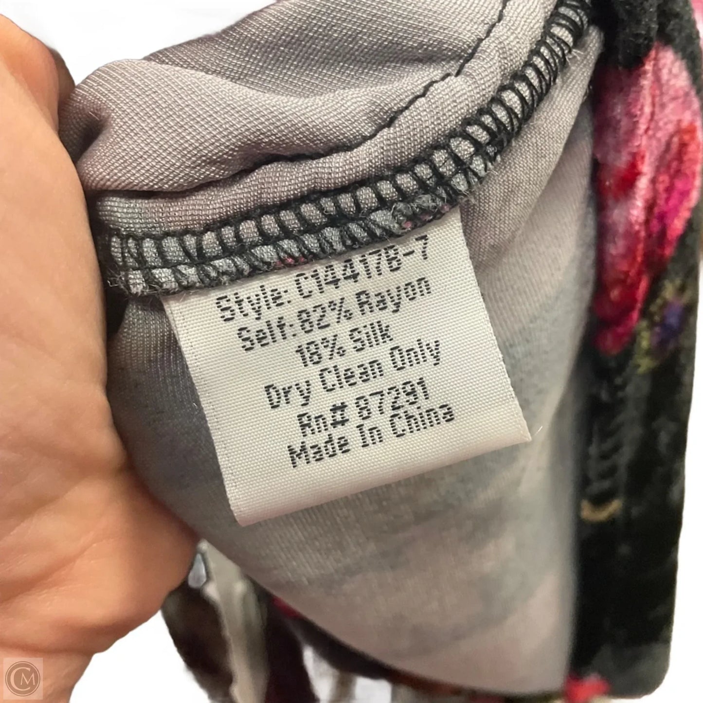 Blouse Short Sleeve By Johnny Was In Black, Size: S