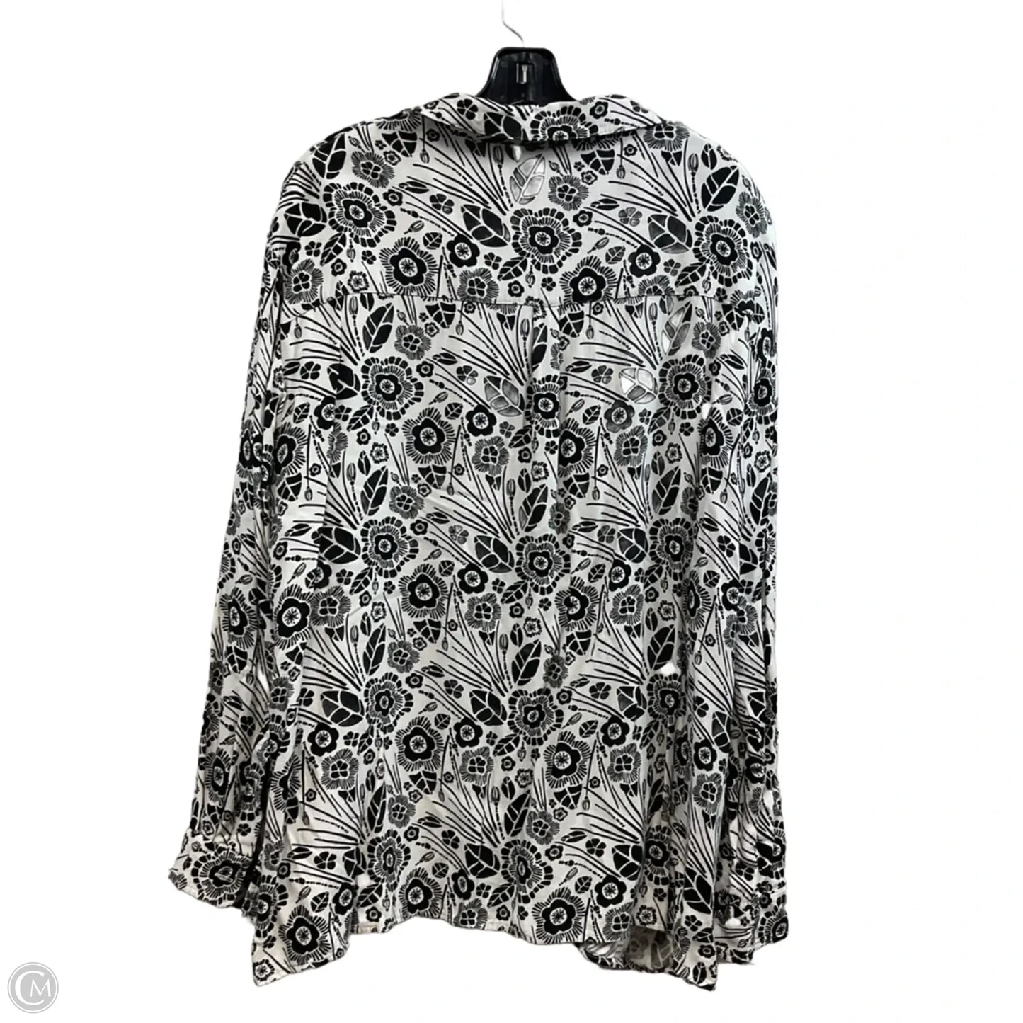 Blouse Long Sleeve By WILDFANG In Black, Size: Xxl