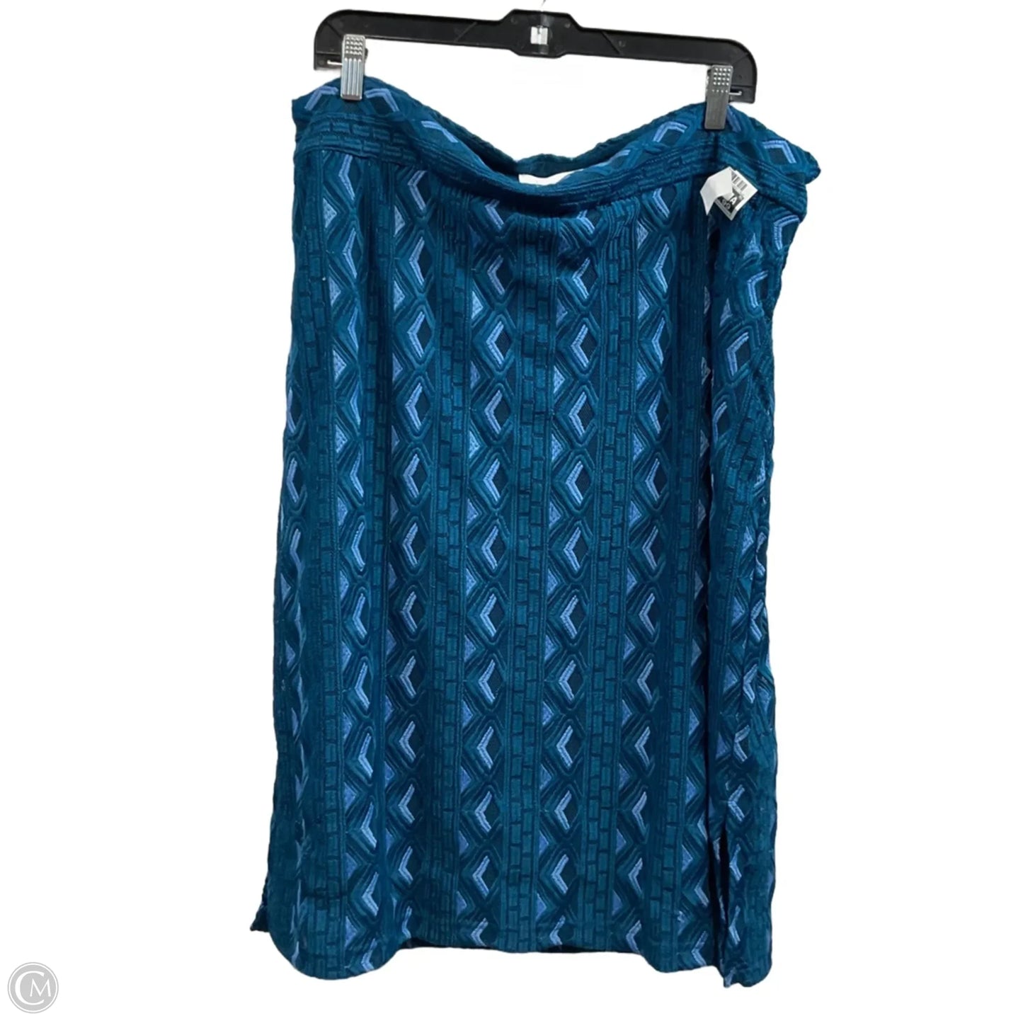 Skirt Midi By Anthropologie In Blue, Size: 2x