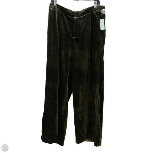 Pants Wide Leg By Anthropologie In Green, Size: 1x