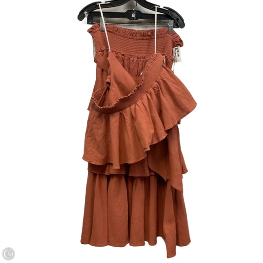 Skirt Set 2pc By Free People In Brown, Size: L
