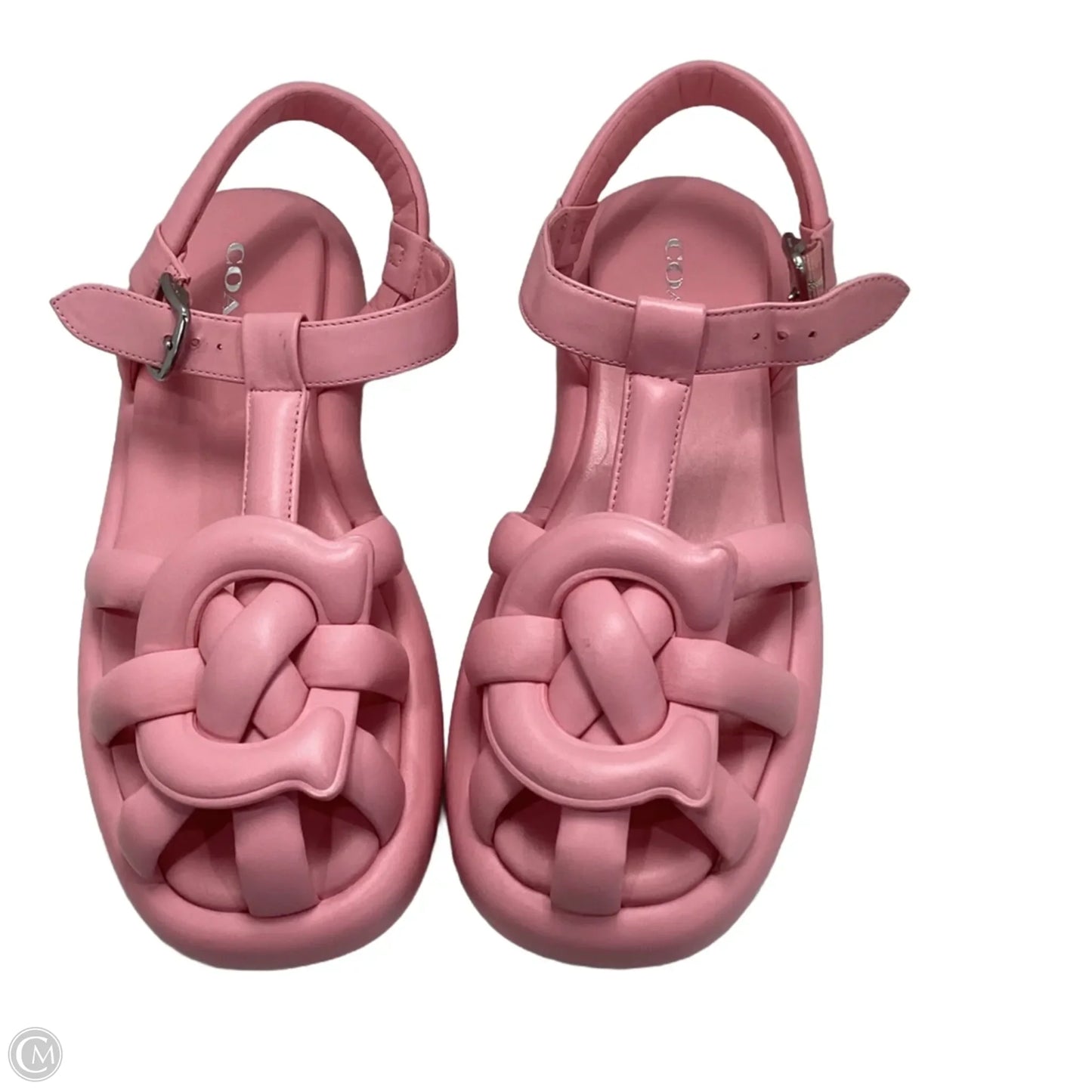 Sandals Designer By Coach In Pink, Size: 9