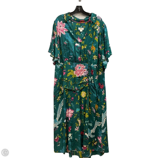 Dress Casual Maxi By Maeve In Green, Size: 2x