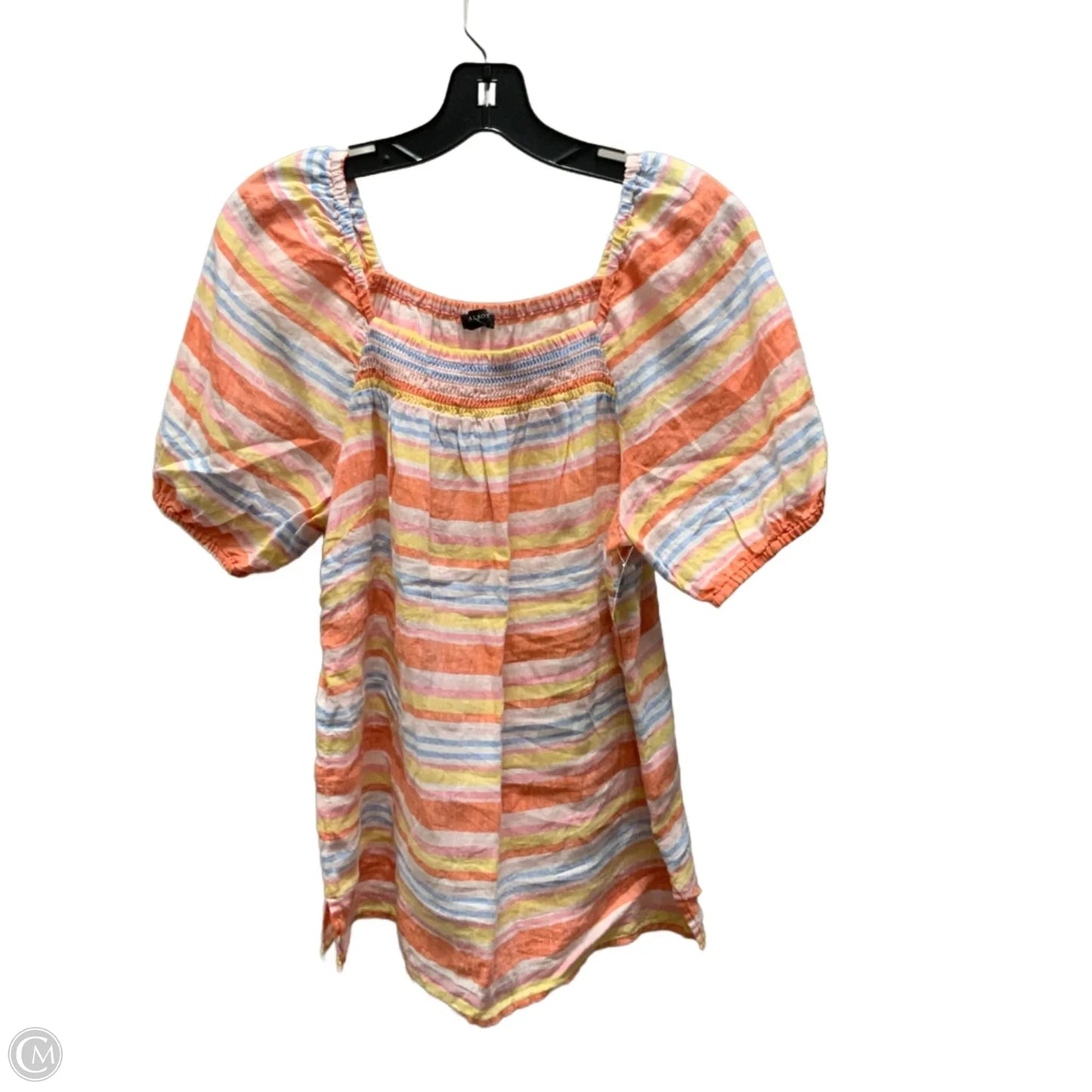 Top Short Sleeve By Talbots In Orange, Size: M