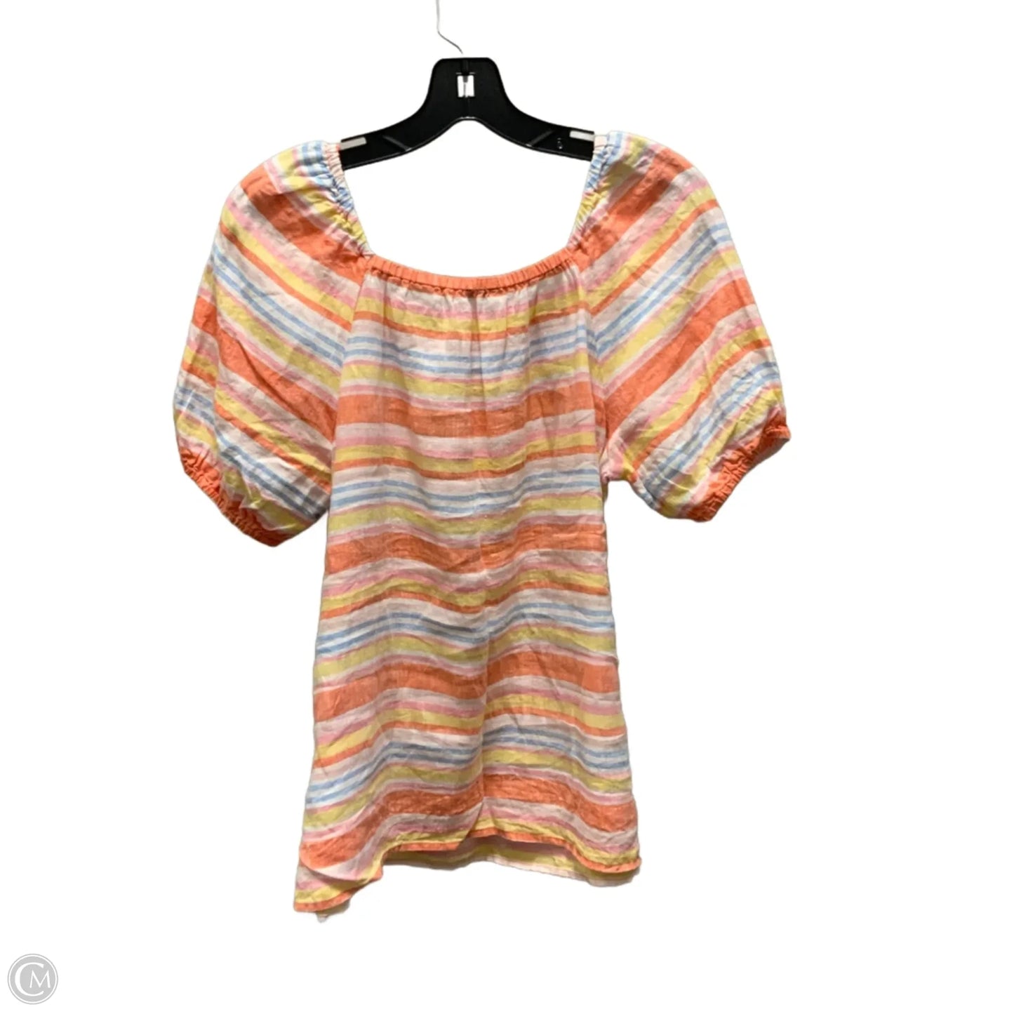 Top Short Sleeve By Talbots In Orange, Size: M