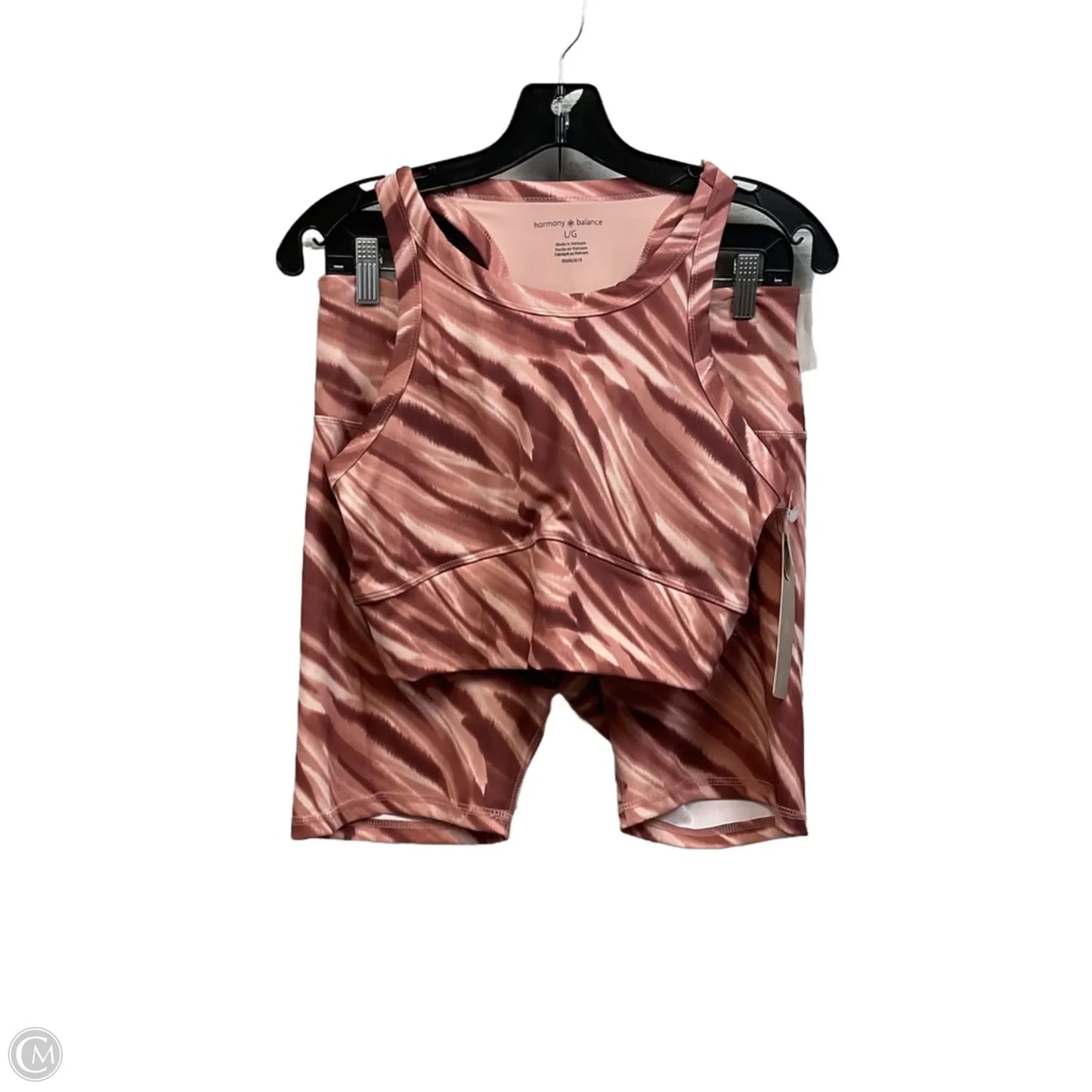 Athletic Shorts 2pc By Harmony & Balance In Brown, Size: L