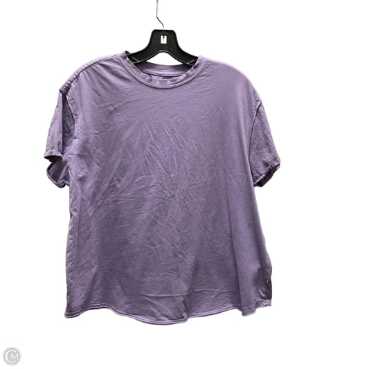 Top Short Sleeve By Natural Life In Purple, Size: Xs